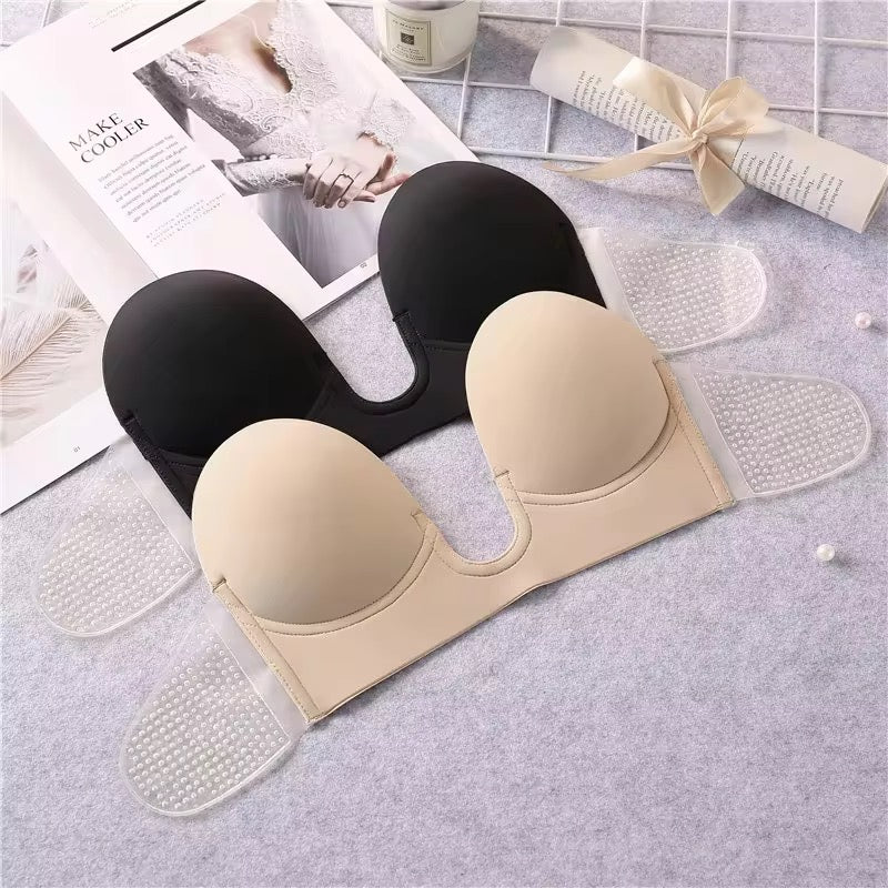 Plunge Push-up Adhesive Bra