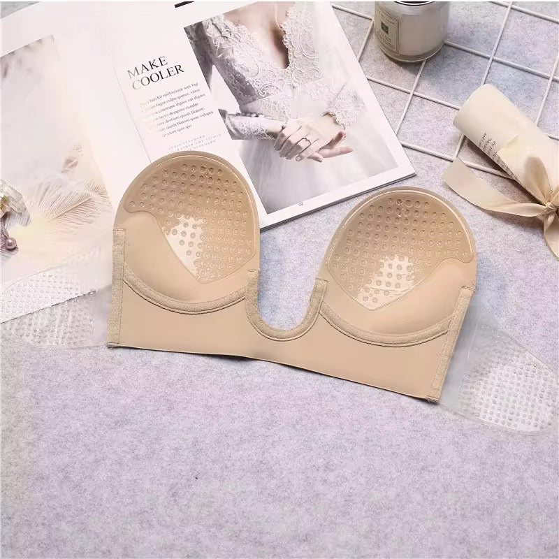 Plunge Push-up Adhesive Bra