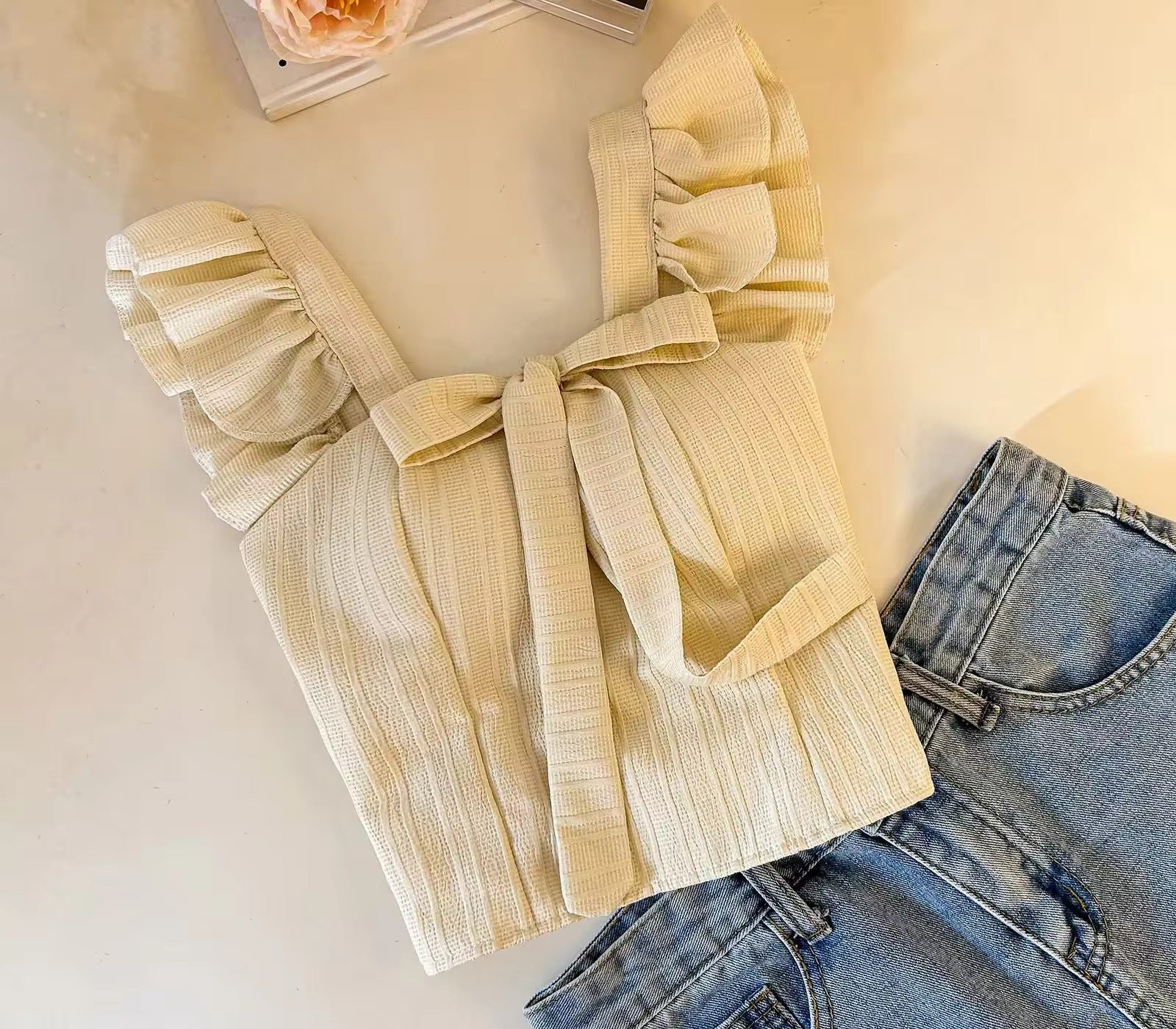 Sussie Built In bra Crop Top