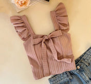 Sussie Built In bra Crop Top