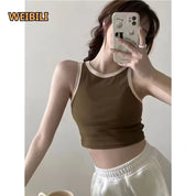 Alex Built In Bra Crop-Top