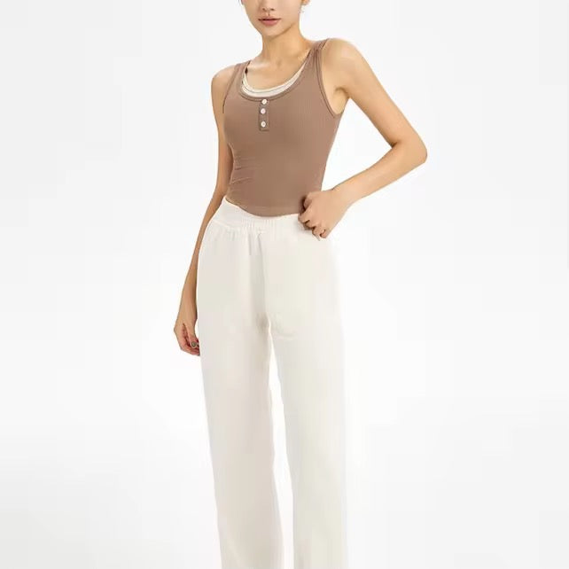 Rosy Built In Bra Top