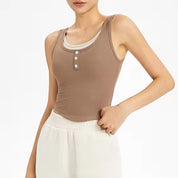 Rosy Built In Bra Top