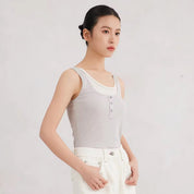 Rosy Built In Bra Top