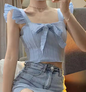 Sussie Built In bra Crop Top