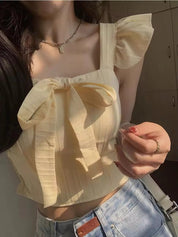 Sussie Built In bra Crop Top