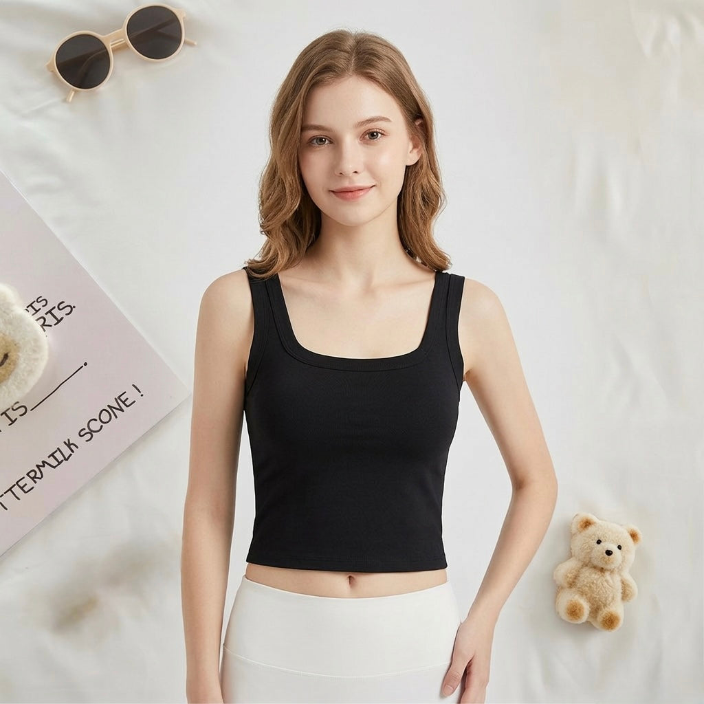 Cross back Padded Top