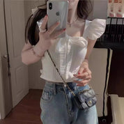 Sussie Built In bra Crop Top